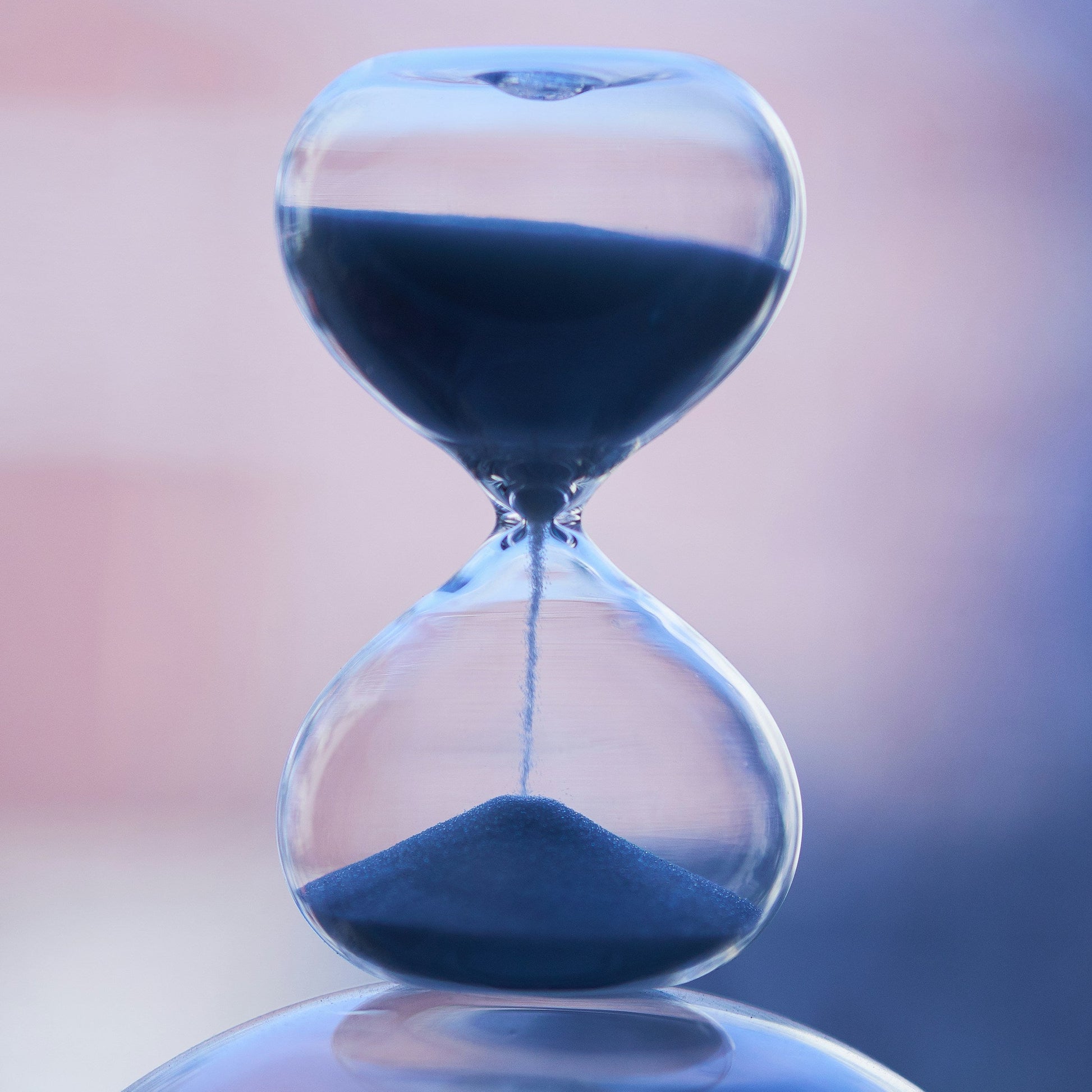 sand timer showcasing time lapse 